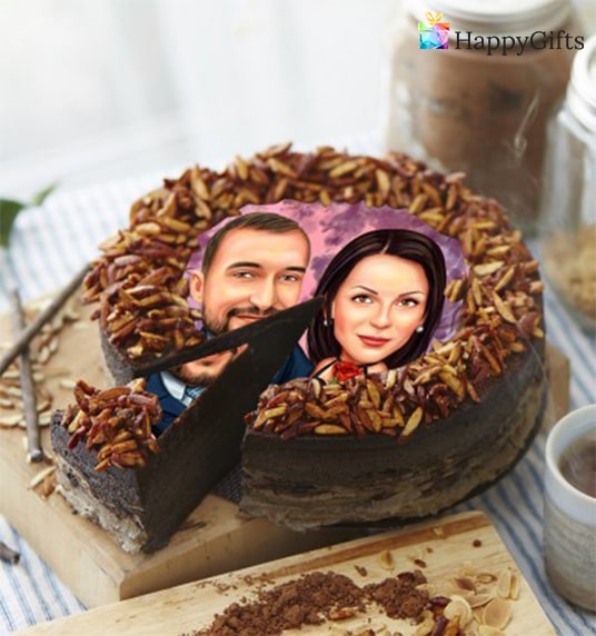 торта с карикатура